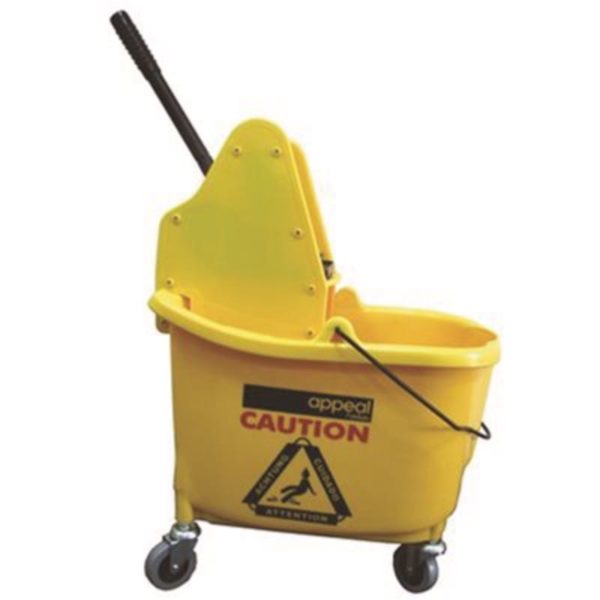 Appeal 35 Qt. Yellow Capacity Down-Press Mop Bucket Combo