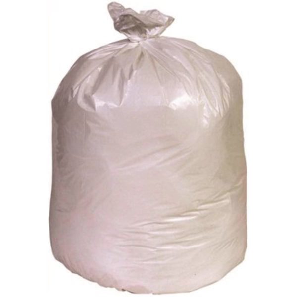 Berry Plastics 56 Gal. 0.74 mil 43 in. x 47 in. White Low-Density Trash Bags (25 per Roll, 4-Rolls per Case)