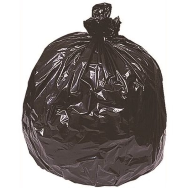 Berry Plastics 65 Gal. 50 in. x 48 in. 1.7 mil Black Low-Density Trash Bags (10-Roll, 10-Rolls_Case)