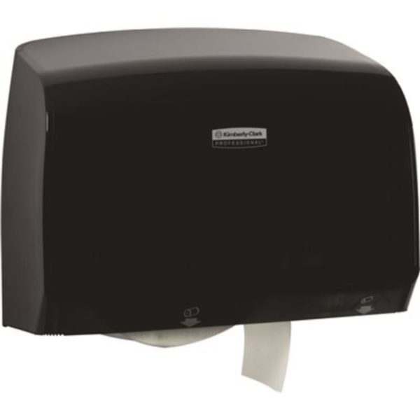 Kimberly-Clark Professional MOD Coreless JRT Jr. Bathroom Tissue Dispenser, Black, 14.13H x 10.39W x 5.87D
