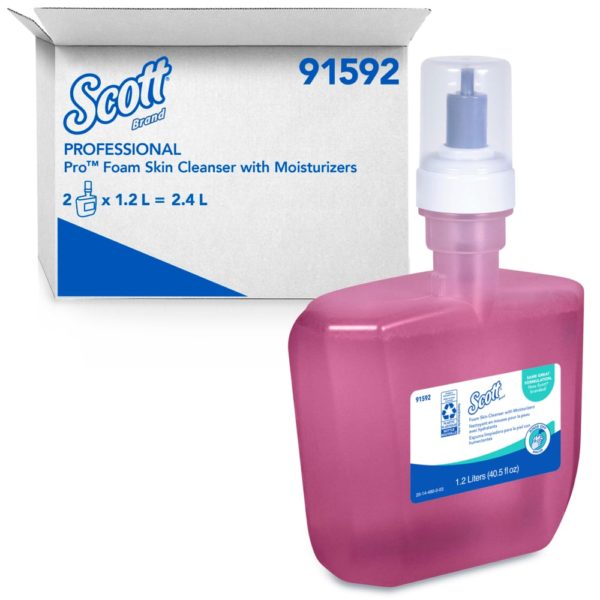 Scott Pro 1.2 l Floral Pink E-Cassette Liquid Hand Soap with Moisturizers (2-Bottles/Case)