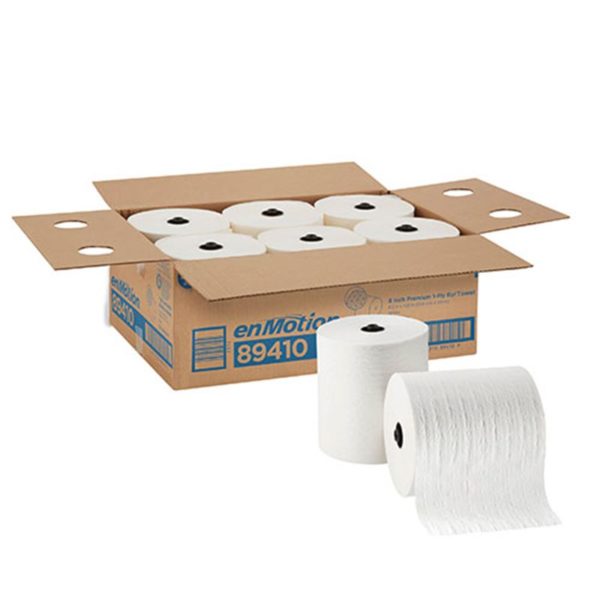 EnMotion 10 In. White 1-Ply Towel Roll (6-Rolls Per Case)