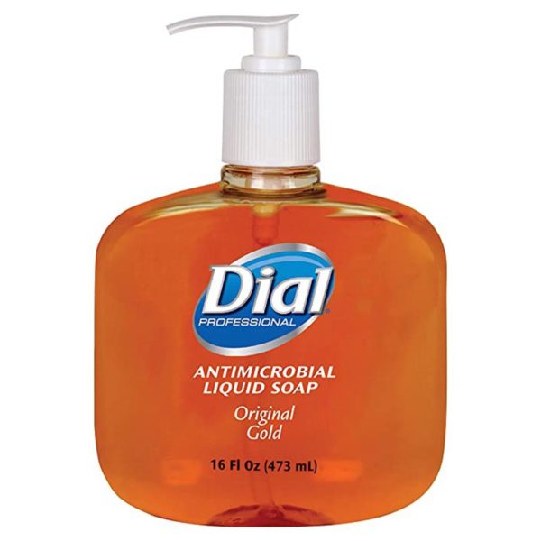 DIAL ANTIMICROBIAL LIQUID HAND SOAP, 16 OZ., GOLD