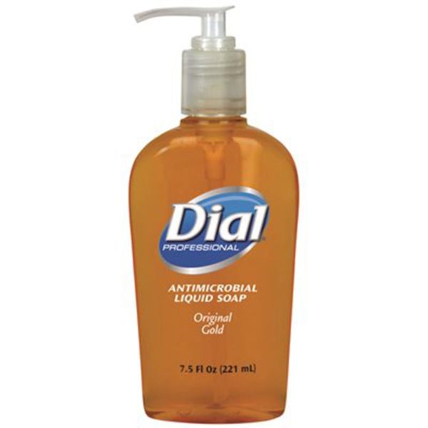 DIAL Dial Gold Antimicrobial Liquid Hand Soap - 12/7.5 oz Pump