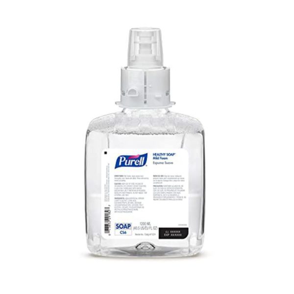 purell healthy soap mild foam, 1200 ml refill for cs6 touch-free hand soap dispenser