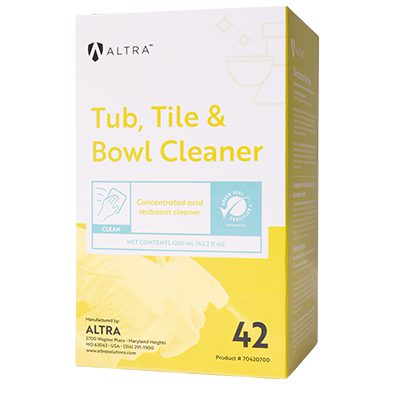 ALTRA TUB TILE & BOWL CLEANER 4X1.25L (E17 Replacement)